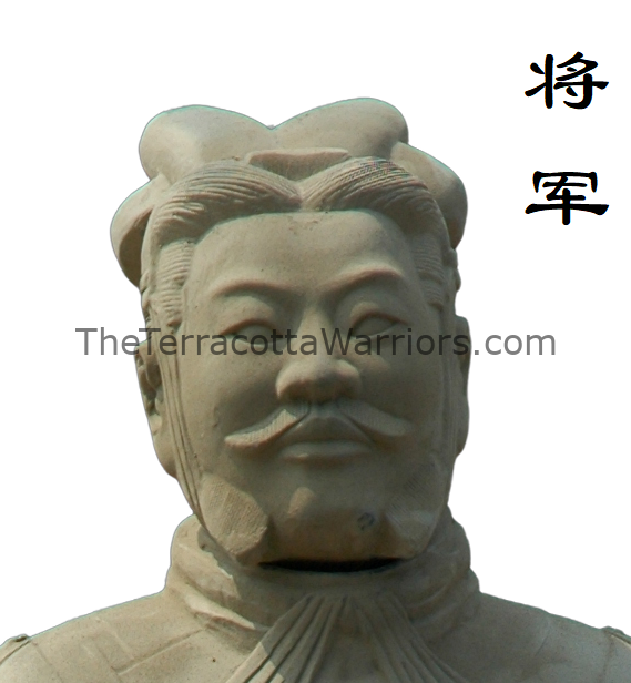 general with wisker in terracotta finish