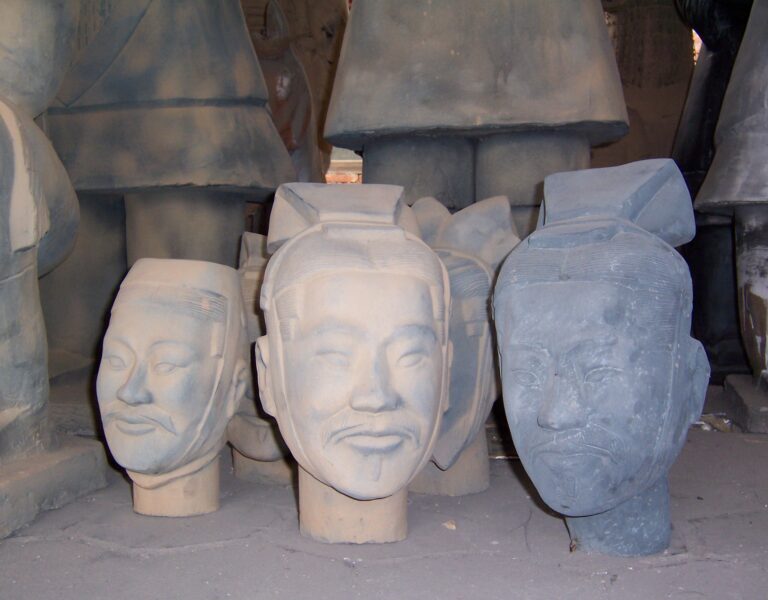 terracotta warriors heads